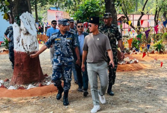 गृहमन्त्री गुरुङले पिर्के सलामी नलिने
