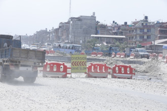 सूर्यविनायक–साँगा ६ लेन सडक विस्तार कार्य सुस्त, ३४ महिनामा ३८ प्रतिशत मात्र