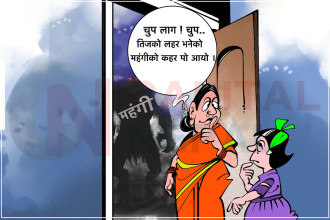 क्यापिटल कार्टुन : तिजकाे कहर आयाे बरी लै...