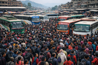 चुनाव र होलीको चापः काठमाडौं उपत्यकाबाट दुई सातामा करिब ५ लाख बाहिरिए