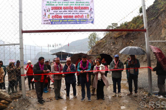 ५५ लाख लागतमा खेल मैदान निर्माण