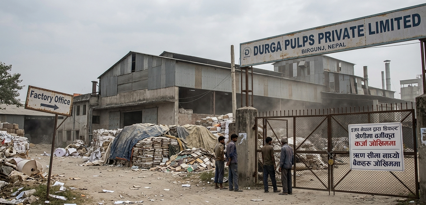 मयंक केडियाको दुर्गा पल्प्स टाट पल्टिने अवस्थामा, सीमाभन्दा बढी ऋण चलाउँदा बैंक जोखिममा