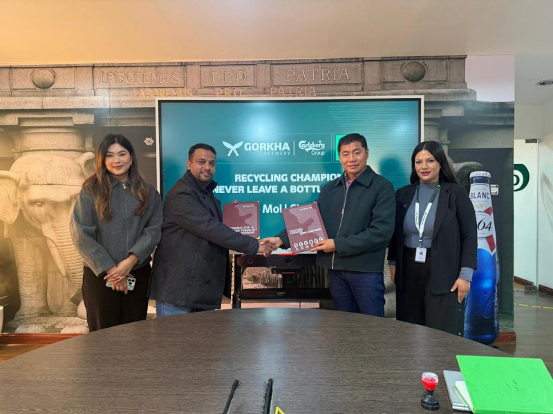 गोरखा ब्रुअरी र खाली सिसीबीच सहकार्य, ‘नेभर लिभ ए बोटल बिहाइन्ड’ अभियान सुरू
