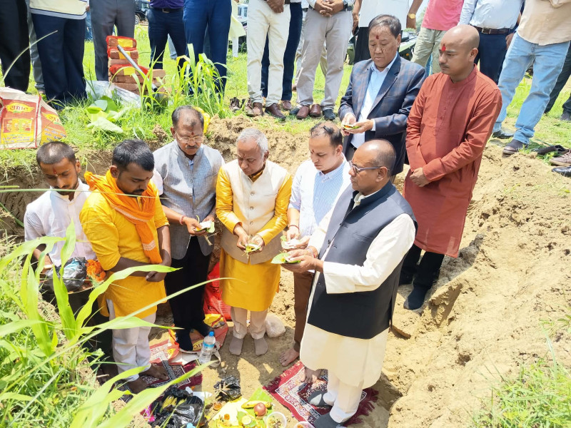 जनकपुरमा पाँचतारे मिथिला हस्पिटालिटीको भूमि पूजन, २ अर्ब लागत