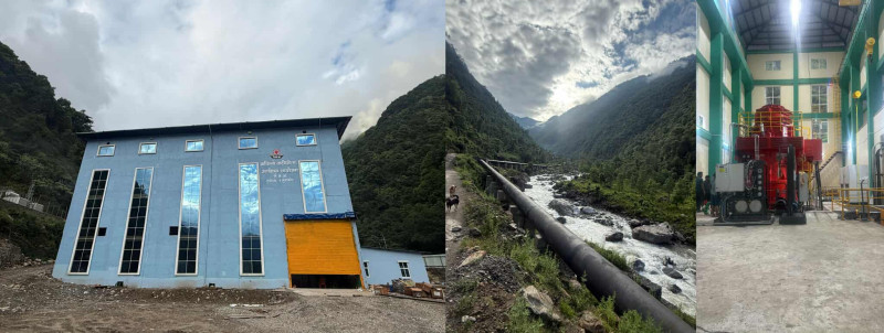 माथिल्लो तादी खोला आयोजनाको विद्युत् उत्पादन सुरु, बाढीप्रतिरोधी बाँध संरचना निर्माण