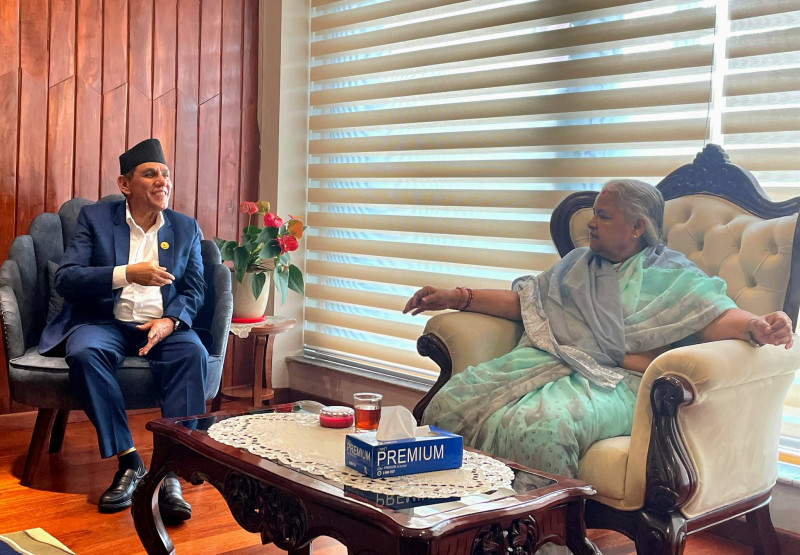 प्रधानमन्त्री कार्की र राष्ट्रियसभा अध्यक्ष दाहालबीच भेट, विकसित परिस्थितिबारे छलफल