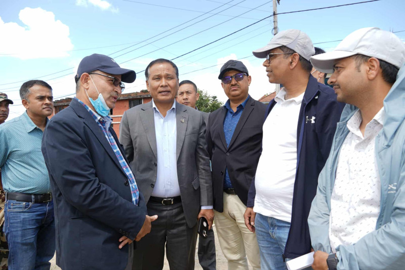 ऊर्जामन्त्रीले सूर्यविनायक–धुलिखेल सडकको गरे अनुगमन