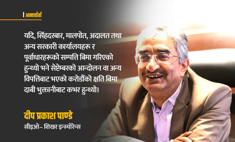 ‘नियामकको निर्णयबन्दी र प्राकृतिक जोखिमबीच बिमा उद्योग स्थायित्व खोज्दै’