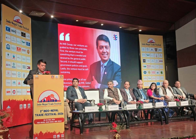 नयाँ दिल्लीमा इन्डो–नेपाल व्यापार मेलाः आर्थिक सहकार्यलाई परिणामुखी बनाउन अध्यक्ष ढकालको आग्रह