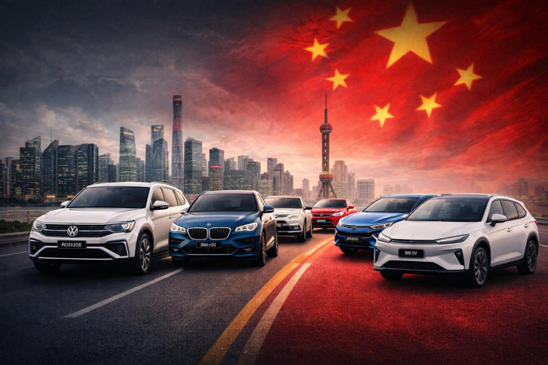 चीनको अटो बजारमा विदेशी ब्रान्डको उकालो, जनवरीमा फक्सवागन शीर्ष स्थानमा
