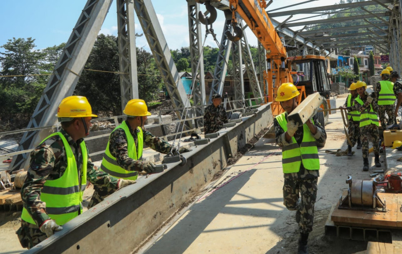 नेपाली सेनाको व्यवस्थापनमा सञ्चालित आयोजनाको वार्षिक प्रगति शतप्रतिशत