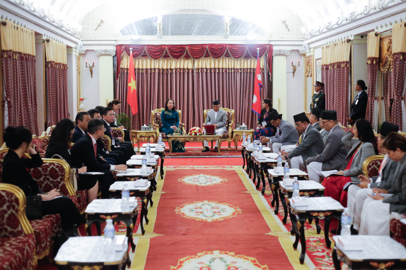 राष्ट्रपति र भियतनामका उपराष्ट्रपतिबीच शिष्टाचार भेट 