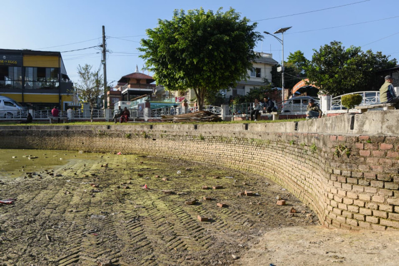 क्षमापूजा गरेर सुरु भयो ऐतिहासिक गहना पोखरीको पुनर्निर्माण (तस्बिरहरु)