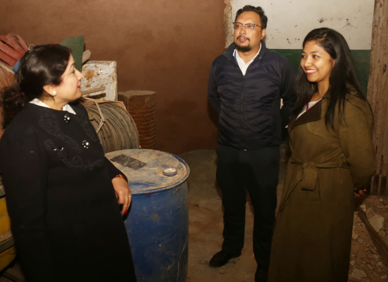 यस्तो छ जुद्ध वारुण यन्त्रको हालत, उपमेयर डंगोलले गरिन् निरीक्षण