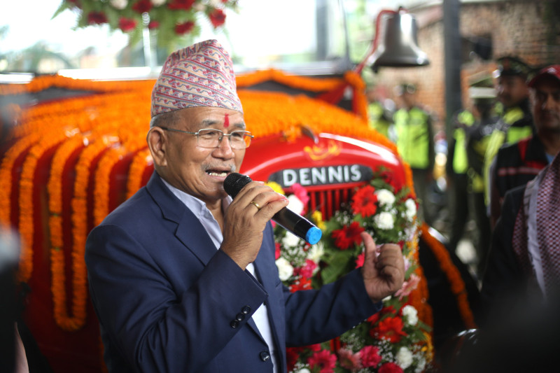 ललितपुर महानगरद्वारा १०६ वर्ष पुरानो दमकल पुन: सञ्चालन (तस्बिरहरू)