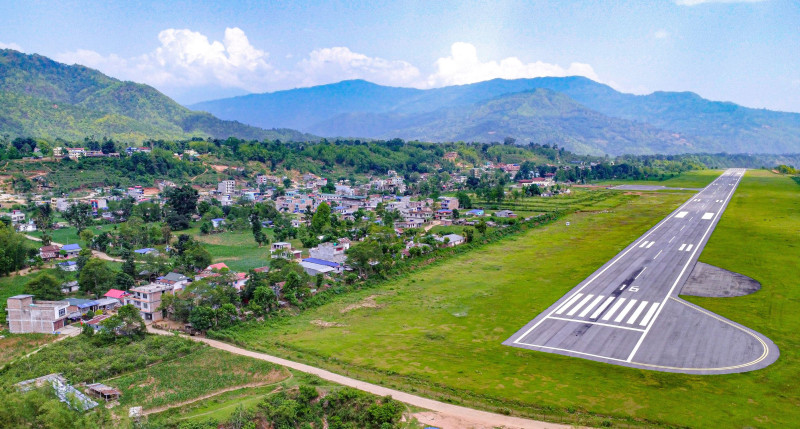 १० दिनदेखि खुल्यो तुम्लिङटार विमानस्थल