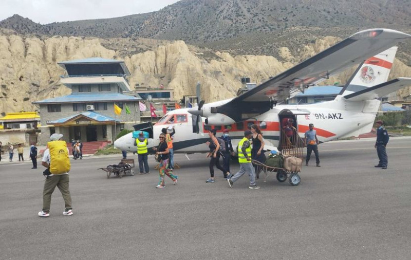 प्रभावित पोखरा-जोमसोम हवाई सेवा सञ्चालन