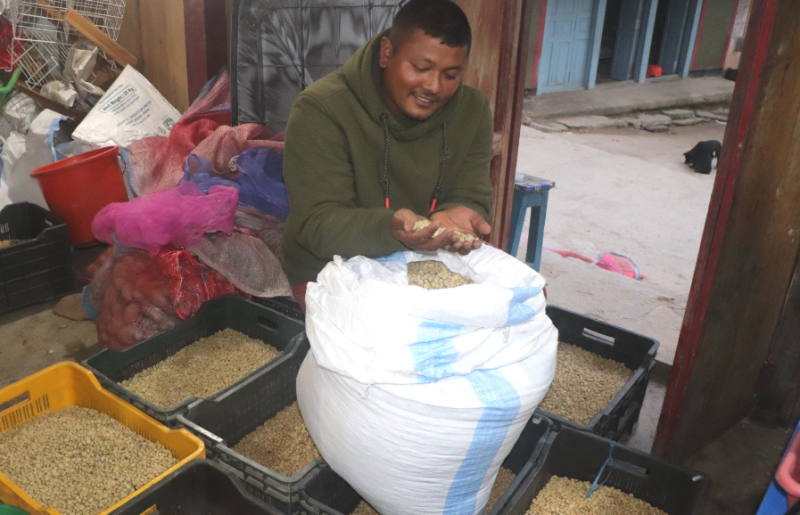 भोजपुरको कफी जापान र कोरियामा