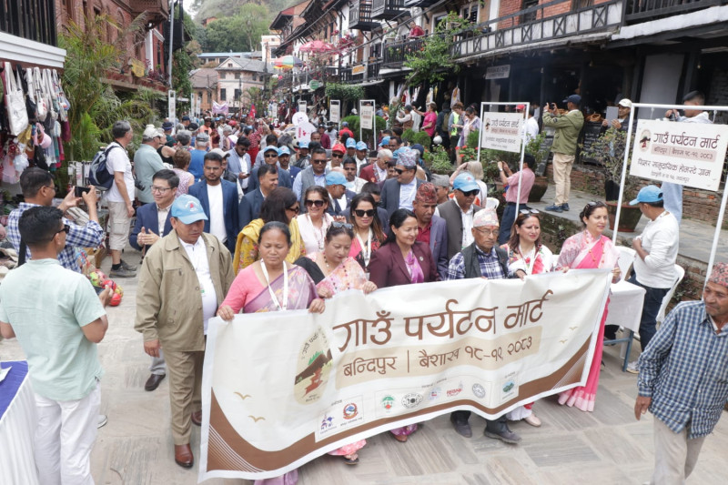 ग्रामीण पर्यटन प्रवर्द्धन गर्न बन्दीपुरमा भिलेज टुरिज्म मार्ट २०८३ सुरु