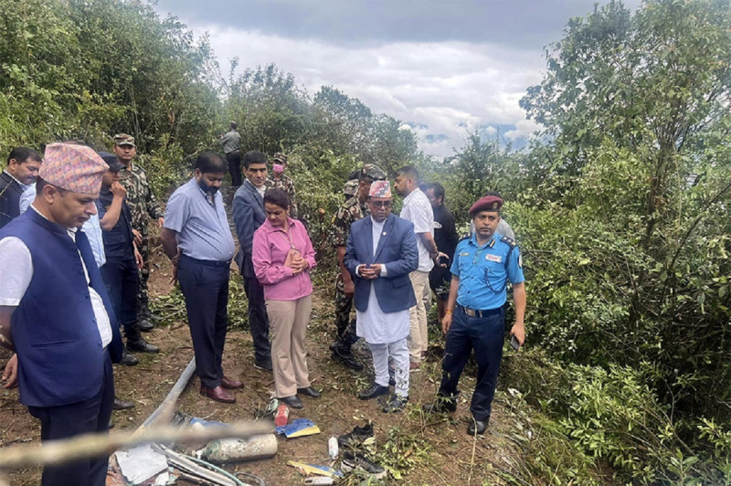 प्रतिकूल मौसमका कारण एयर डाइनेस्टी हेलिकोप्टर दुर्घटनाः मन्त्री पाण्डे