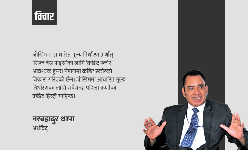 जोखिममा आधारित मूल्य निर्धारणः क्रेडिट स्कोरिङ र नियामकीय हस्तक्षेप