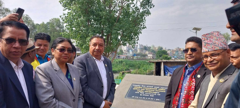 काठमाडौंका दुई निर्वाचन क्षेत्र र दुई नगरपालिका जोड्ने ‘जम्बुडाँडा पुल’ उद्घाटन 