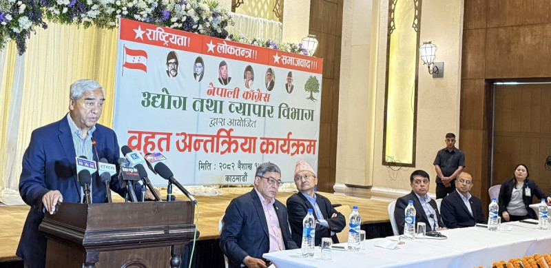 आगामी बजेट अर्थतन्त्र चलायमान र निजी क्षेत्रका माग सम्बोधनमा केन्द्रितः सभापति देउवा