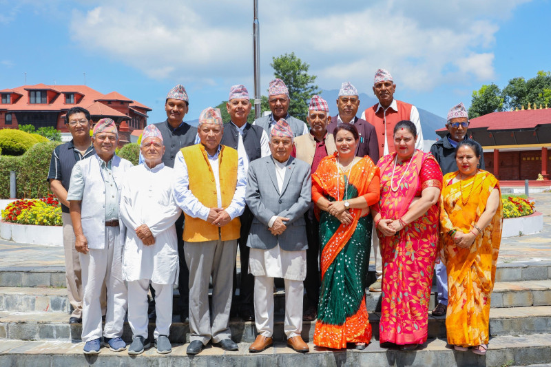 राष्ट्रपतिसँग ज्येष्ठ राष्ट्रिय नागरिक महासंघका प्रतिनिधिको भेट